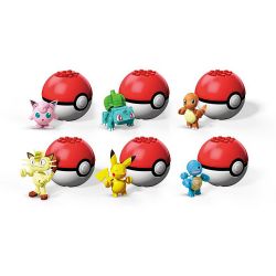 MEGA CONSTRUX - POKEBALL AVEC POKÉMON ASST